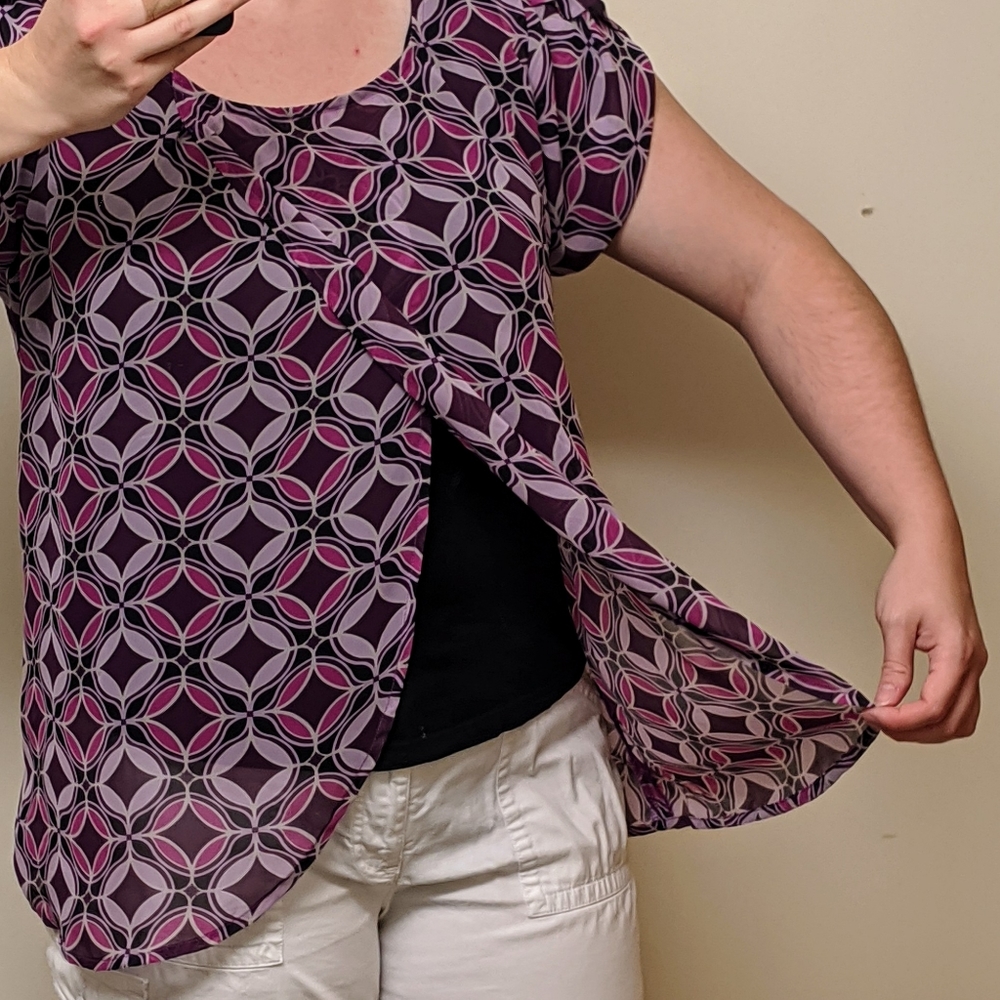 ByTavi Purple Petal Top - Picture 3 of 10